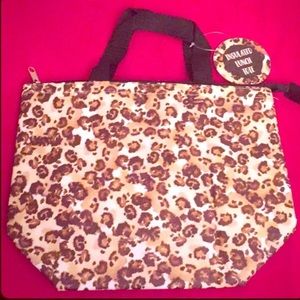 ONLY ONE! 🐆Animal Print Lunch Tote🐆